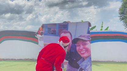 African Olive Rugby Team: Custom-printed oversized photo