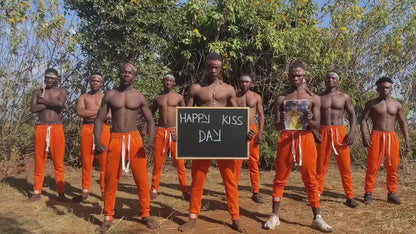 African Orange Pants Team